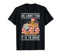 Oh, Quel Plaisir de Conduire Un Monster Truck à Noël ! T-Shirt