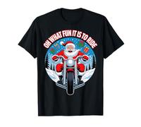 Oh, Quel Plaisir de Conduire Un Motard drôle, Un père Noël T-Shirt