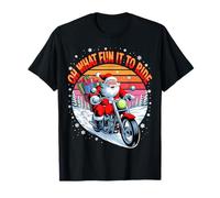 Oh, Quel Plaisir de Conduire Un Motard drôle, Un père Noël T-Shirt