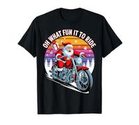 Oh, Quel Plaisir de Conduire Un Motard drôle, Un père Noël T-Shirt