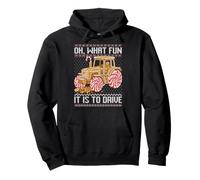 Oh, Quel Plaisir de Conduire Un Pull de Noël Moche en Tracteur Sweat à Capuche