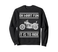 Oh, Quel Plaisir de Conduire Un Pull Moche pour Moto Cruiser. Sweatshirt