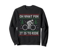 Oh Quel Plaisir De Faire du Vélo Christmas Noël Sweatshirt