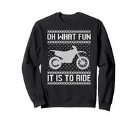 Oh, Quel Plaisir de Faire du vélo Tout-Terrain pour Noël avec Un Pull Moche. Sweatshirt