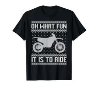 Oh, Quel Plaisir de Faire du vélo Tout-Terrain pour Noël avec Un Pull Moche. T-Shirt