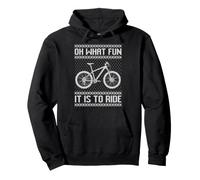 Oh, Quel Plaisir de Faire du VTT pour Noël ! Sweat à Capuche