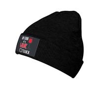 Oh Regarde, C'est L'Heure du Vin Unisexe Hiver Chapeaux Bonnet d'hiver Doux Bonnets Tricoté Chaud Bonnets De Ski pour Cyclisme Patinage Quotidien