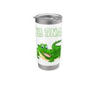 Oh Snap! Amusant crocodile crocodile reptile Floride Humour Gobelet isotherme en acier inoxydable double paroi