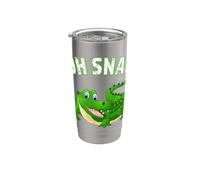 Oh Snap! Amusant crocodile crocodile reptile Floride Humour Gobelet isotherme en acier inoxydable double paroi