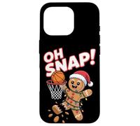 Oh Snap! Ballon de Basket Amusant Bonhomme en Pain d'épice Coque pour iPhone 16 Pro