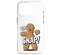 Oh Snap Bonhomme en Pain d'épice Amusant pour pâtisserie de Noël Coque pour iPhone 16 Pro