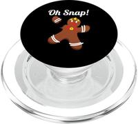 Oh Snap Christmas Gingerbread Funny Holiday Lovers PopSockets PopGrip pour MagSafe