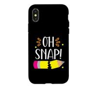 Oh Snap! Enseignant Étudiant Retour À L'école Premier Jour D'école Coque pour iPhone X/XS