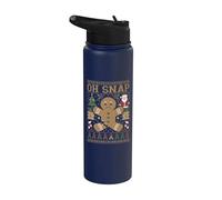 Oh Snap Gingerbread Man - Pull de Noël moche et amusant Stainless Steel Insulated Water Bottle