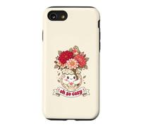 Oh So Cozy Kawaii Floral Vase Oiseau Mignon Cottagecore Coque pour iPhone SE (2020) / 7/8
