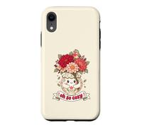 Oh So Cozy Kawaii Floral Vase Oiseau Mignon Cottagecore Coque pour iPhone XR
