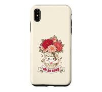 Oh So Cozy Kawaii Floral Vase Oiseau Mignon Cottagecore Coque pour iPhone XS Max
