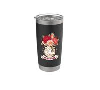 Oh So Cozy Kawaii Floral Vase Oiseau Mignon Cottagecore Gobelet isotherme en acier inoxydable double paroi