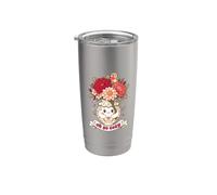 Oh So Cozy Kawaii Floral Vase Oiseau Mignon Cottagecore Gobelet isotherme en acier inoxydable double paroi