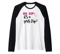 Oh, Une GORGÉE ! C'est Un Voyage Entre Filles ! Meme Amusant Entre copines pour Une fête viticole Manche Raglan