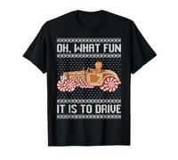 Oh What a Fun Thing it is to Ride Hot Rod Christmas Ugly Sweater T-Shirt