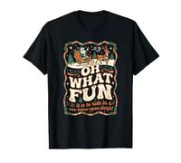Oh What Fun it is Christmas Sleigh Renne Holiday Spirit T-Shirt