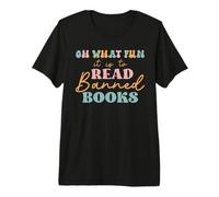 Oh What Fun it is to Read Banned Books and Coffee Fight Evil T-Shirt Haut de Gamme