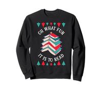 Oh What Fun It is to Read Livre Lumières Arbre de Noël Vêtements Sweatshirt