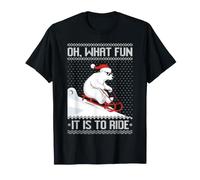 Oh, What Fun it is to Ride White Bear Ugly Christmas Sweater T-Shirt