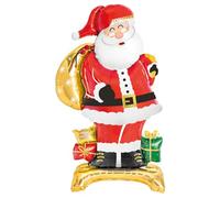OH YEAH - 1 ballon en papier Père Noël - 110 cm - Ballon de Noël - Design unique - Ballon sur pied - Cadeau unique - Décoration de Noël