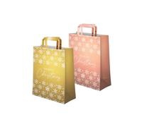 OH YEAH - 2 sacs cadeaux - 18 x 10 x 24 cm - Sac en carton avec poignées - Cadeau pour Noël - Sac de Noël - Sacs pour cadeaux de Noël - Cadeau unique (petit)