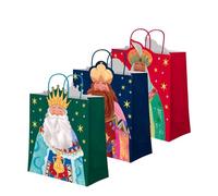 OH YEAH - 3 sacs cadeaux Rois Mages - 26 x 10 x 32 cm - 3 designs différents - Cadeau de Noël - Sacs pour cadeaux sur le thème des rois mages - Détails personnalisés - Cadeau unique