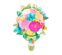 OH YEAH! - Ballon Foil Bouquet de Fleurs - Taille 59 x 78 cm 29" - Accessoires Fête des Mères - Cadeau unique pour Maman - Kit Fête des Mères - Bijoux Mama - Ballon Bouquet Fleurs