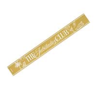 OH YEAH - Bandeau en tissu 'The retraité Club' - 170 x 10 cm - Décoration joyeuse retraite - Cadeau fête retraite - Kit décoration fête avec bande et ballons pour célébrations - Accessoires photo