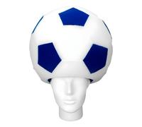 OH YEAH - Chapeau en mousse géant ballon de football - 29 cm de haut x 31 cm de long - Accessoires originaux - Heure folle - Costumes - Mariages - Événements à thème - Grands cheveux en mousse
