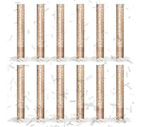 OH YEAH - Lot de 12 canons à confettis à bandes blanches - 40 cm - Fêtes et célébrations - Idéal pour mariages, anniversaires, événements et adieux - Grande puissance de portée - Facile à utiliser
