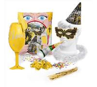 OH YEAH - Lot de 48 sacs à cotillons 7 pièces - Glow Up - Cotillon du Nouvel An - Fête du Nouvel An - Décoration de fête - Accessoires du Nouvel An - Design unique