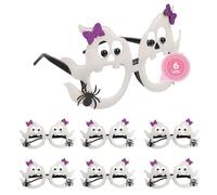 OH YEAH - Lot de 6 lunettes amusantes pour Halloween pour enfants en forme de fantômes - Accessoires amusants pour déguisements, fêtes et photocall - Décoration d'événement - Photocall Halloween
