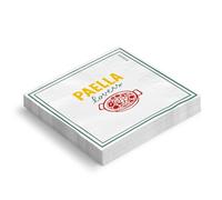 OH YEAH - Lot de 60 serviettes en papier double épaisseur 33 x 33 cm - Paella Lovers - Serviettes décorées pour anniversaire et fêtes - Décoration de table - Vaisselle en papier jetable - Papier