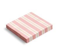 OH YEAH - Lot de 60 serviettes en papier double épaisseur 33 x 33 cm - Rayures - Serviettes décorées pour anniversaire et fêtes - Décoration de table - Vaisselle en papier jetable - Papier double