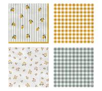 OH YEAH - Lot de 80 serviettes en papier double épaisseur 33 x 33 cm Style naturel - Serviettes décorées pour anniversaire et fêtes - Décoration de table - Vaisselle en papier jetable - Papier double