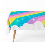 OH YEAH Nappe pliante imperméable, 1,20 x 1,80 m - Licorne décoration anniversaire, fête, décoration vaisselle, motif licorne, décoration de fête