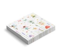 OH YEAH - Serviettes en papier double épaisseur - Serviettes carrées pour anniversaire - Décoration de table pour fêtes d'enfants - Papier double épaisseur (fères)