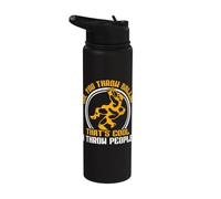Oh You Throw Balls That's Cool I Throw People Stainless Steel Insulated Water Bottle