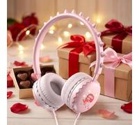 OHAANYY Casque oreilles de chat - Cadeau d'anniversaire d'enfant - LED - Oreilles de chat - Licorne - Bluetooth - Microphone stéréo sans fil - Avec lumière LED - Pour téléphone portable, tablette, PC