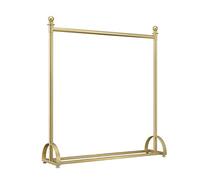 OHaGin Portant à vêtements de luxe en métal doré pour chambre à coucher, porte-manteau, grande capacité, tringle à vêtements, boutique, présentoirs de vente au détail (taille : 120 x 40 x 150 cm, c