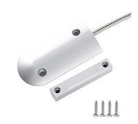 Ohamtes 1 ensemble argenté OC-60B NC&NO capteur filaire de contact magnétique de porte, interrupteur à lames magnétique pour porte de garage, capteur d'alarme de porte de garage