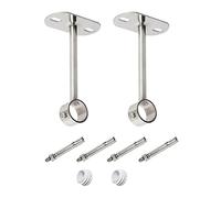 Ohamtes Lot de 2 supports de fixation pour tringle à vêtements 25 mm x 200 mm