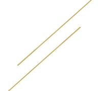 Ohamtes Lot de 2 tubes en laiton ID 0.6 mmxOD 1 mmxL 300 mm, épaisseur de la paroi 0.2 mm, système hydraulique de circuit d'huile, décoration artisanale