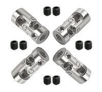 Ohamtes Lot de 4 coupleurs universels rotatifs pour arbre de direction universel de 5 mm à 5 mm de diamètre